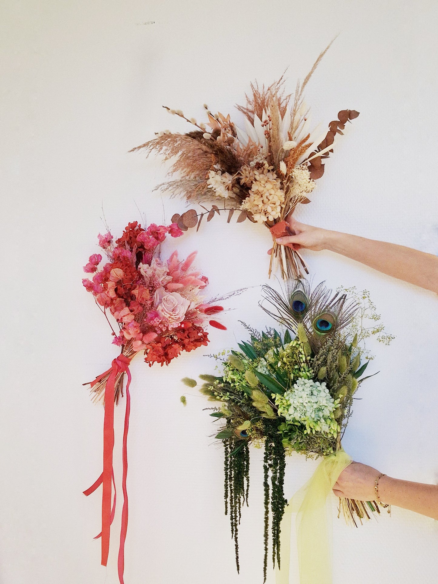 Bouquet de fleurs séchées sur-mesure