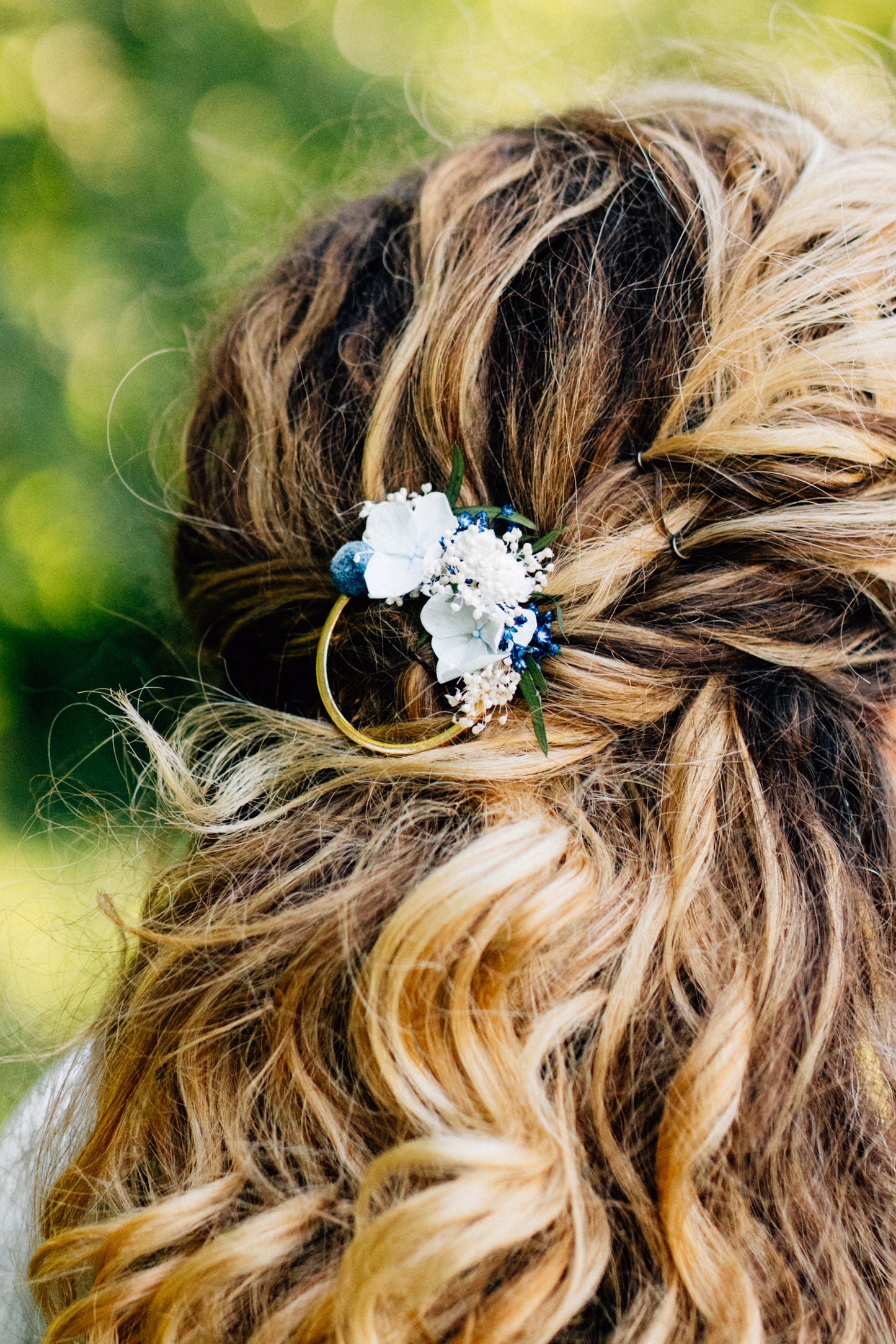 Barrette florale  | Ronde