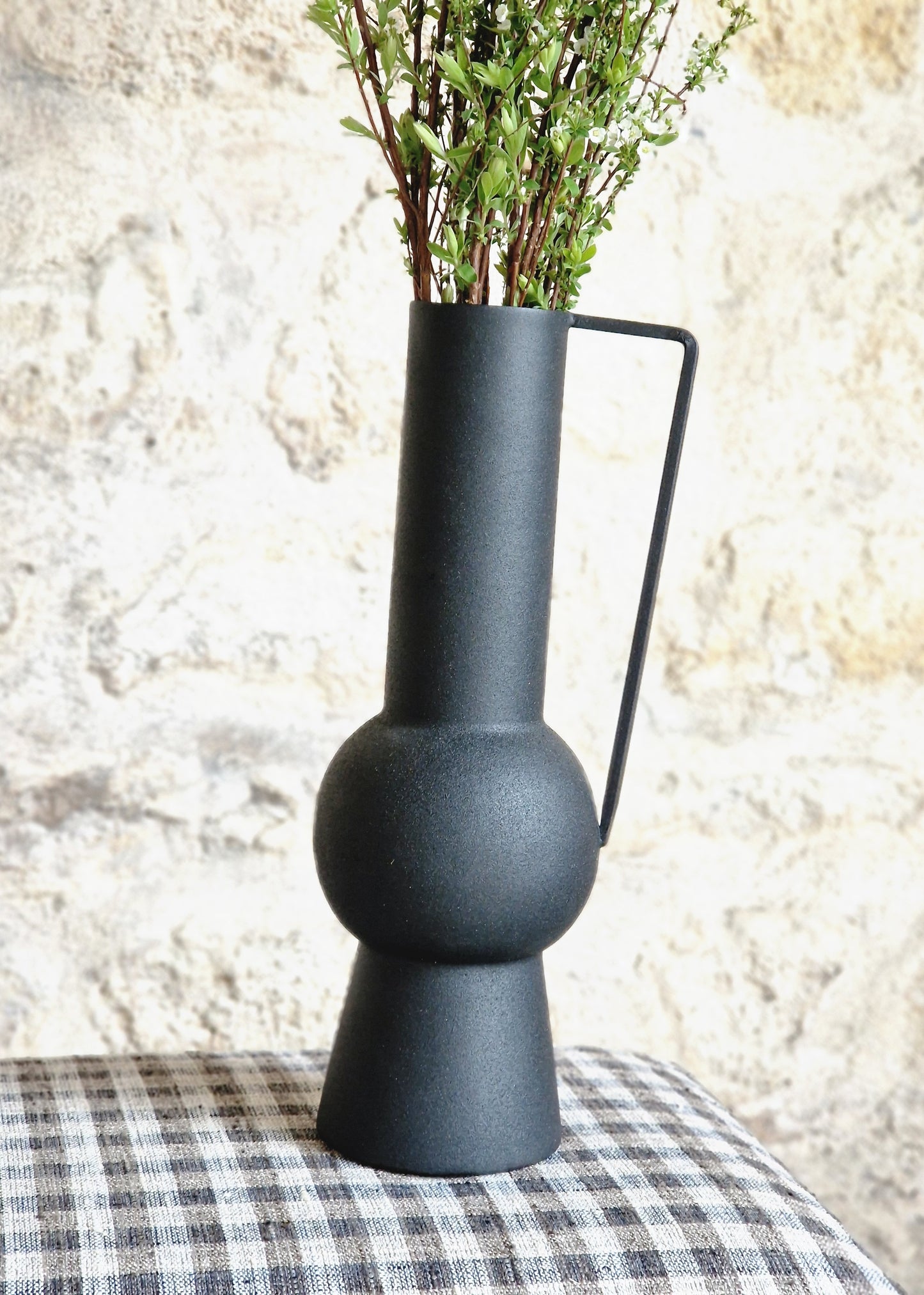 Vase Mauri | métal noir