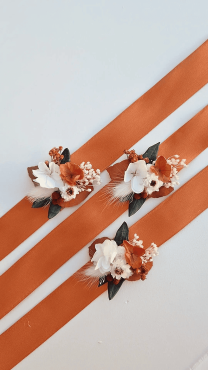 Bracelet ruban Fleuri  - Personnalisable