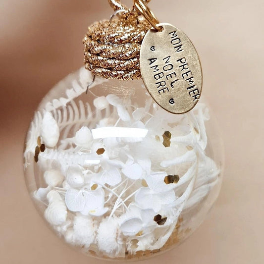Boule de noël personnalisable 