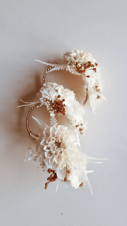 Bracelet jonc fleuri personnalisable