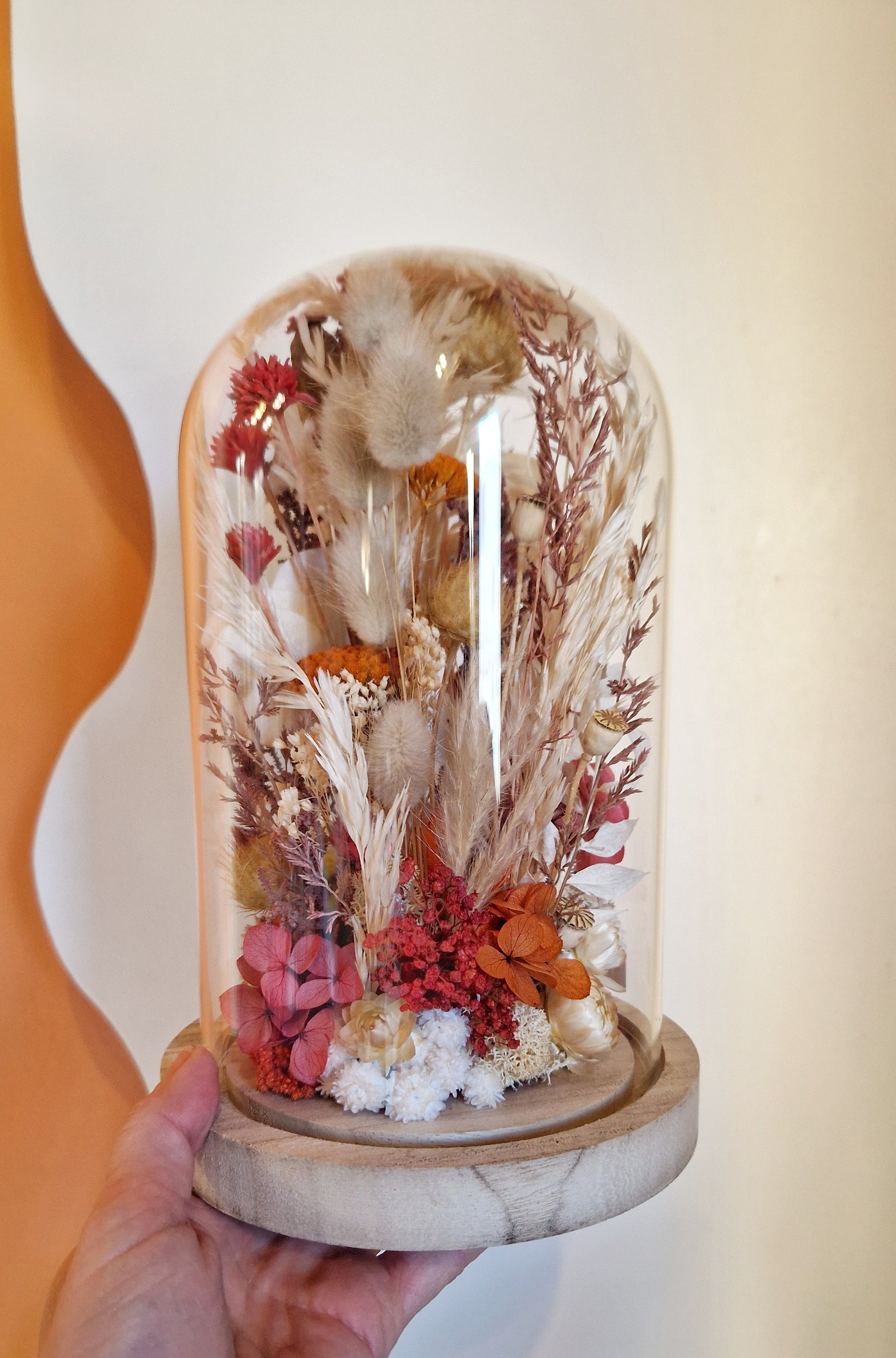 cloche fleurie personnalisable 